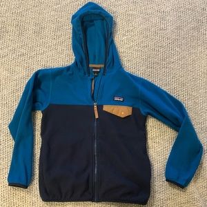 Blue kids Patagonia size small full zip fleece